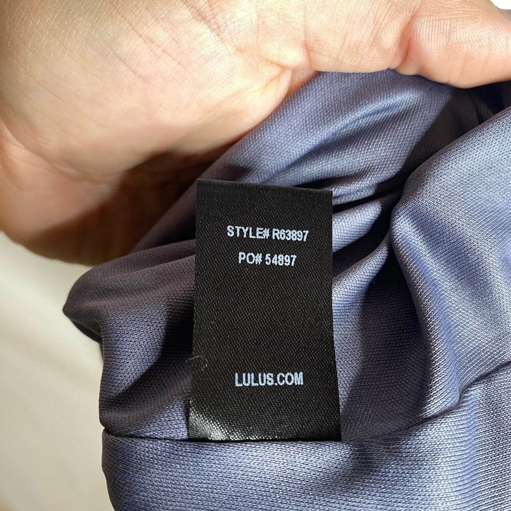 Lulu's Lost In Paradise Navy Blue Maxi‎ Dress brand new open back strappy large - Picture 6 of 8